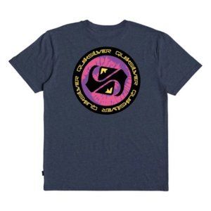 NWT Toddler Boys Quiksilver Golden Record Tee MSRP $16 Navy Blazer Heather